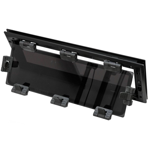 OKNO FLUSH MITRE CUSTOM - OTWIERANE - CZARNE - CIEMNA SZYBA - 200MMx490MM — zdjęcie 2
