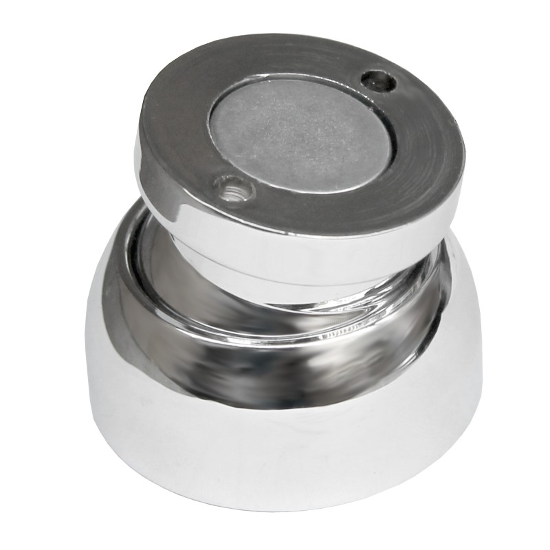 Stoper drzwi magnetyczny, regulowany, D39MM mosiądz chromowany — zdjęcie 2