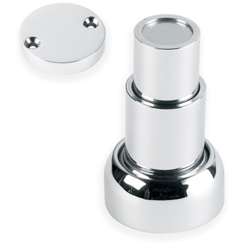 Stoper drzwi magnetyczny z amortyzatorem, D39MM mosiądz chr