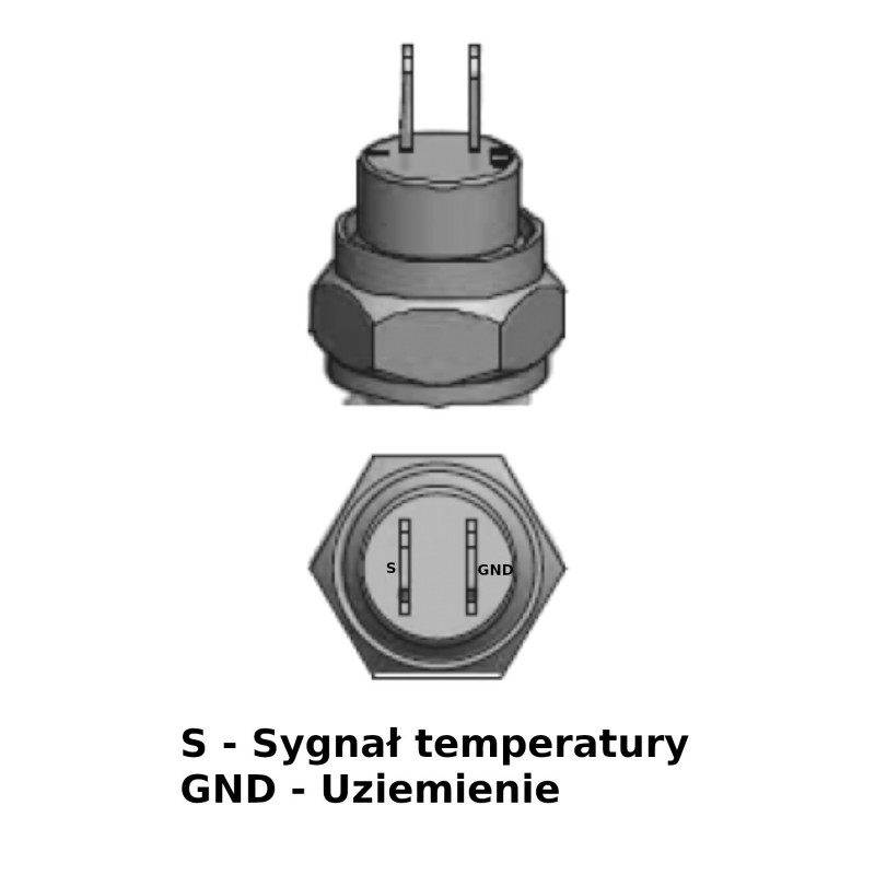 Sensor temperatury WODY/OLEJU, SON-2, 150C, 3/8-18NPT — zdjęcie 3