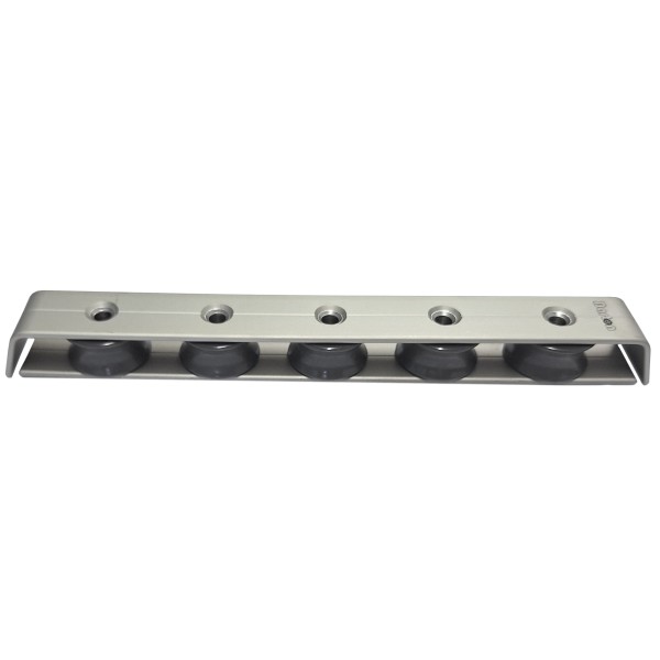 BLOCZEK KIERUNKOWY ROZMIAR 1 D32MM, 5 ROLEK, SZARY, CZARNE ROLKI