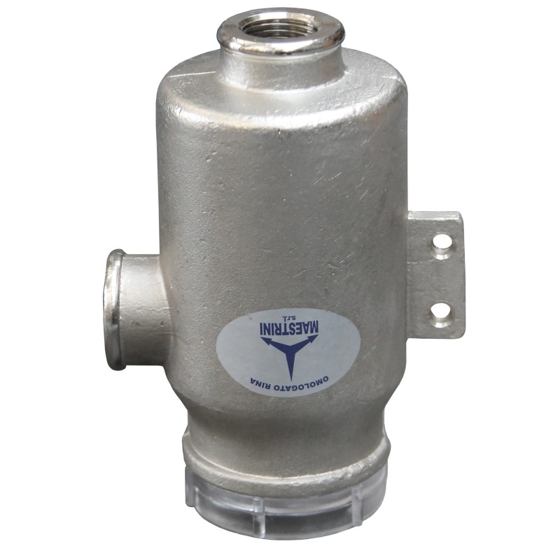 Filtr wody brass nickel plated 1/2" clear cover