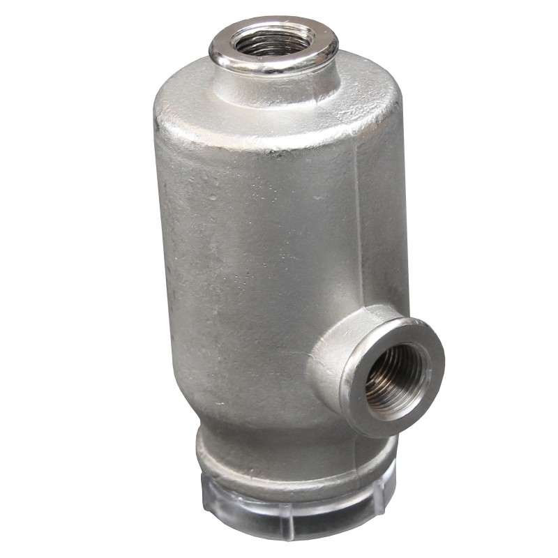 Filtr wody brass nickel plated 1/2" clear cover — zdjęcie 2