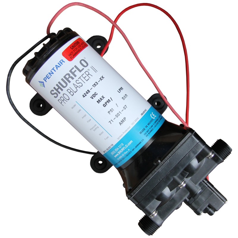 Pompa wody ciśnieniowa 12V 15.1L/MIN 45PSI pro baitmaster II continuous duty oem — zdjęcie 2
