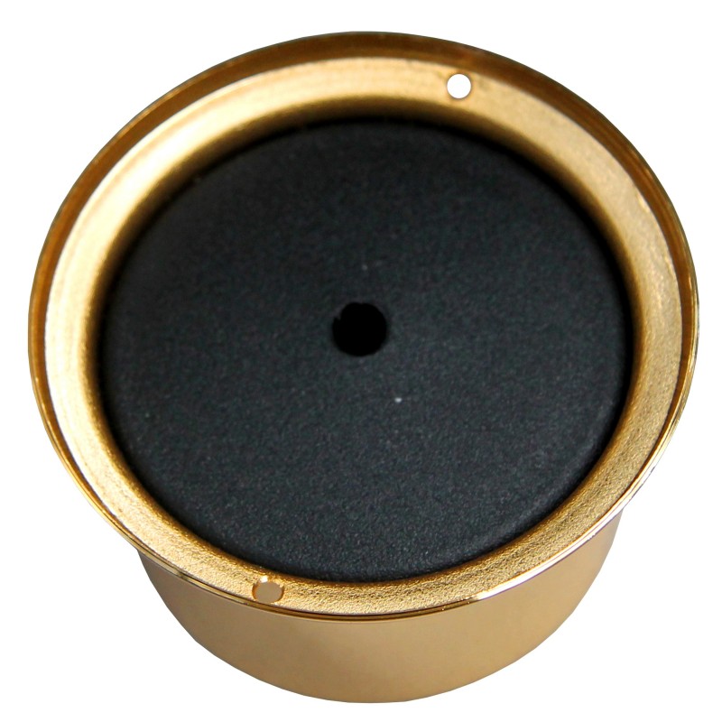 72 MM Brass hygrometer. gold plated (W) — zdjęcie 2