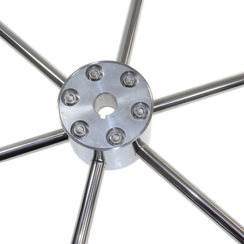 Koło sterowe 6-SPOKE stal nierdzewna 80CM — zdjęcie 3