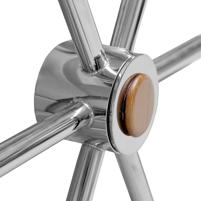 Koło sterowe 6-SPOKE stal nierdzewna - skóra 120CM — zdjęcie 3