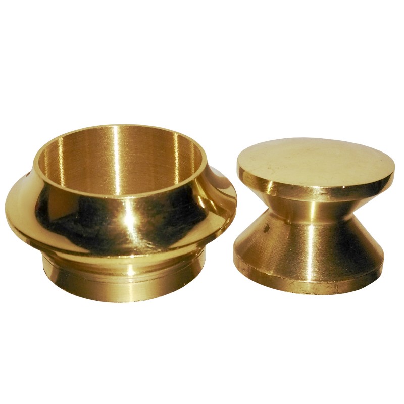 Gałka do zamka SER.411, 412, 413 brass H13MM