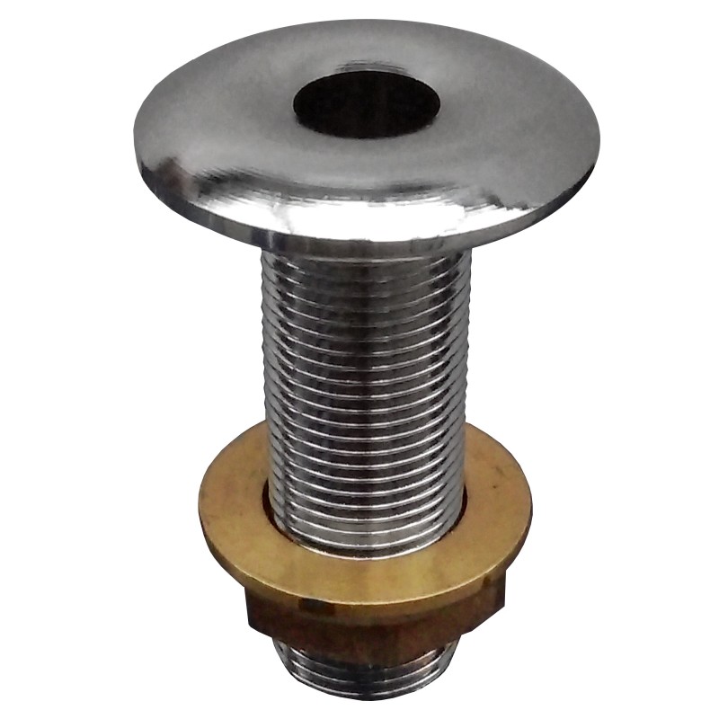 Przejście kadłubowe chrom brass T 3/8"