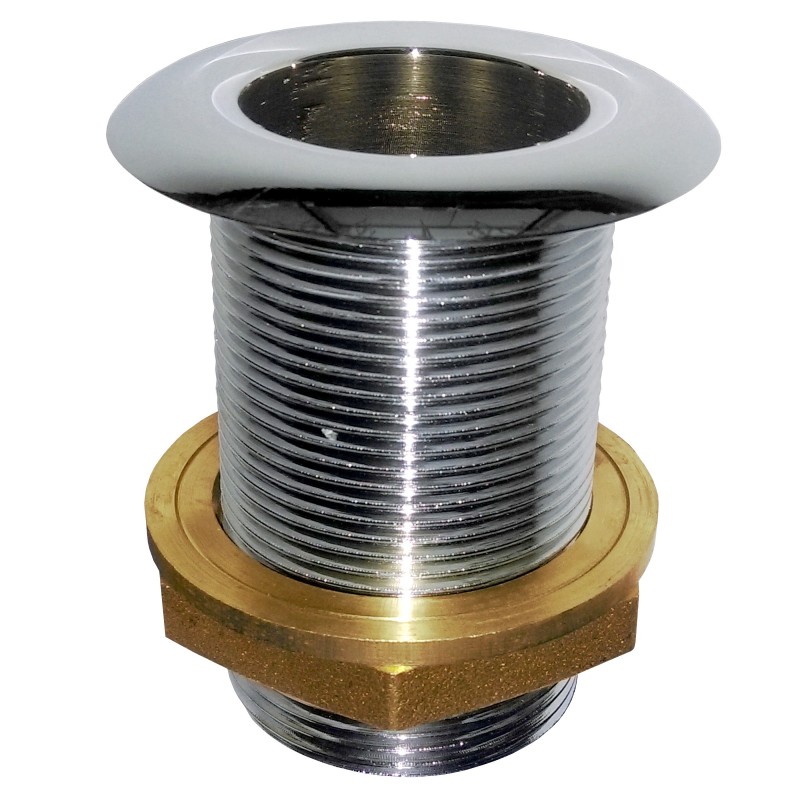 Przejście kadłubowe chrom brass T 1 1/2"