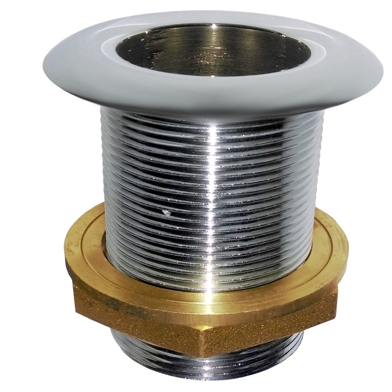 Przejście kadłubowe chrom brass T 2"