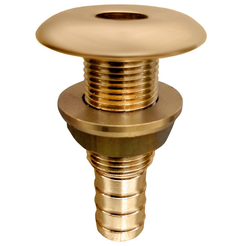 Przejście burtowe L56MM, brass, gwint 3/8" króciec 13MM — zdjęcie 2