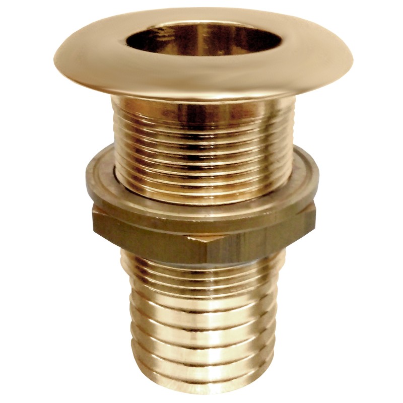 Przejście burtowe L85MM, brass, gwint 1 1/4" króciec 38MM