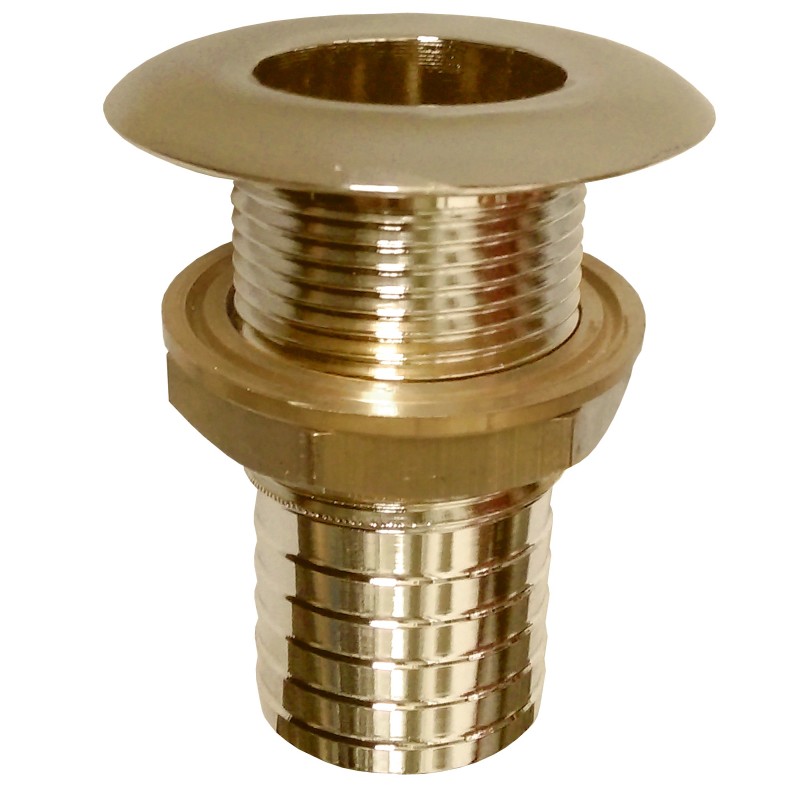 Przejście burtowe L85MM, brass, gwint 1 1/4" króciec 38MM — zdjęcie 2