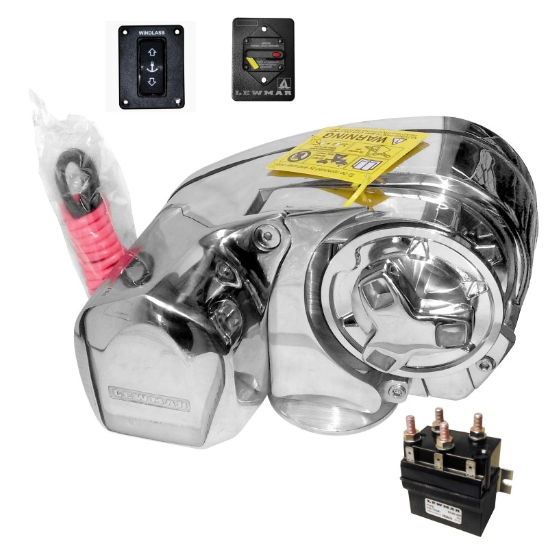 Winda kotwiczna lewmar pro-series 700, 12V, 500W, łańcuch 6/7MM, stal nierdzewna, komplet — zdjęcie 2