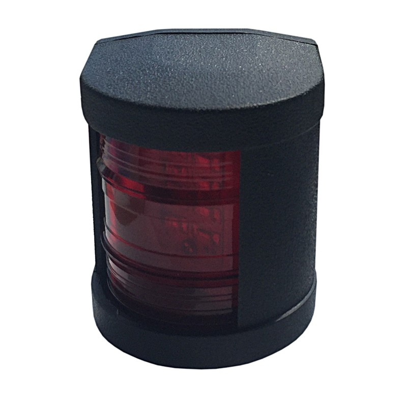 LAMPA NAWIGACYJNA BURTOWA CZERWONA DO 12m LED - 12V OBUDOWA CZARNA — zdjęcie 2