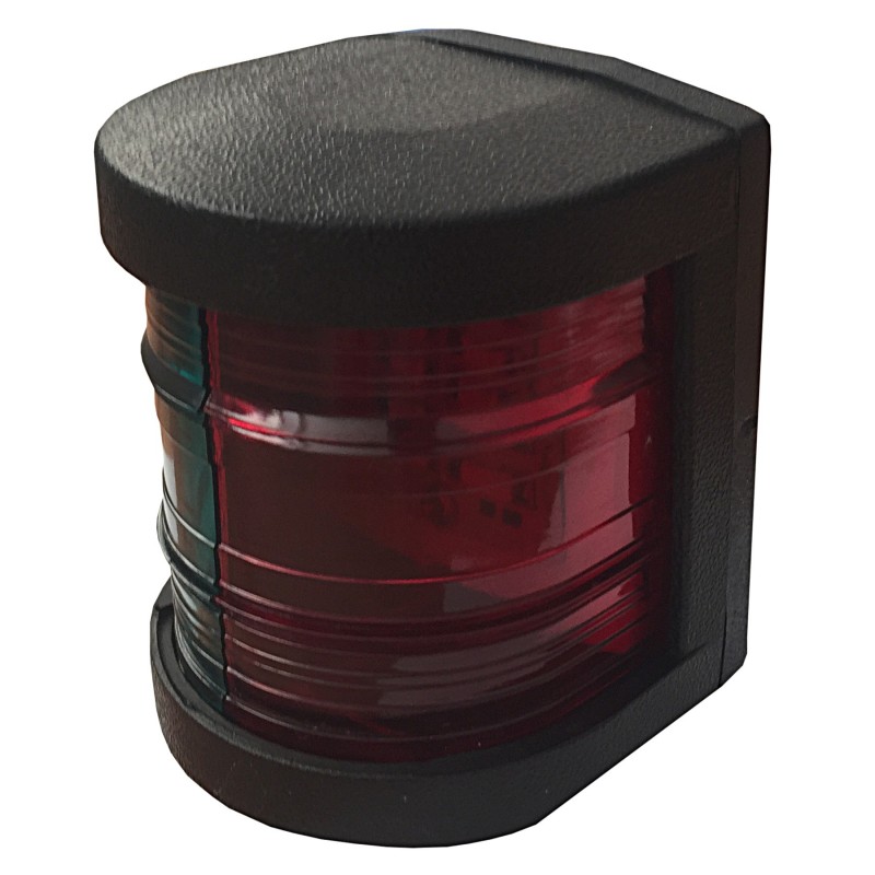 LAMPA NAWIGACYJNA DZIOBOWA DWUSEKTOROWA DO 12m LED - 12V OBUDOWA CZARNA — zdjęcie 3