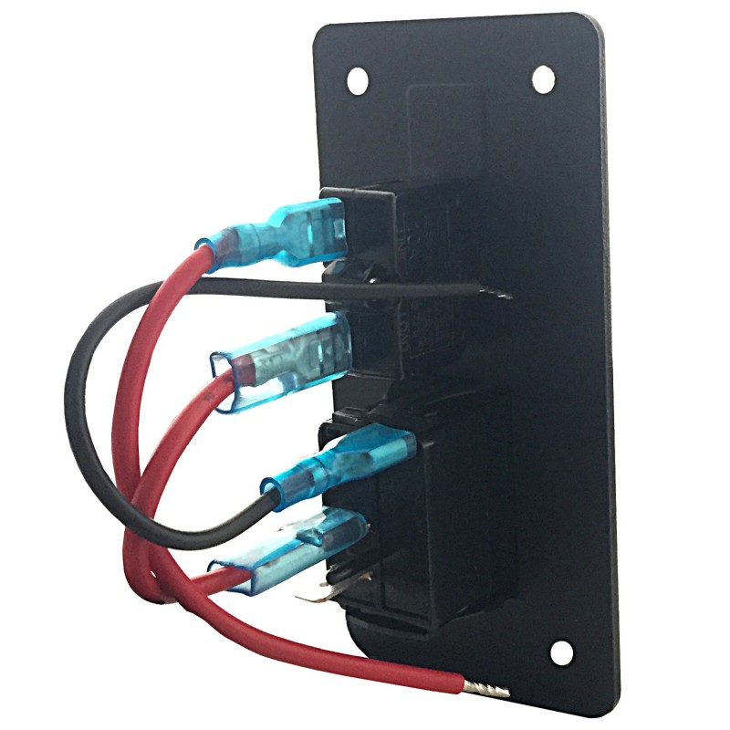Panel elektryczny wodoszczelny IP68, 12/24V, 1 rocker switch on-off — zdjęcie 2