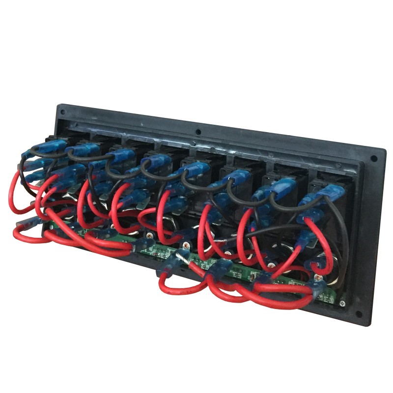 Panel elektryczny wodoszczelny IP68, 12/24V, 8 rocker switch LED — zdjęcie 2