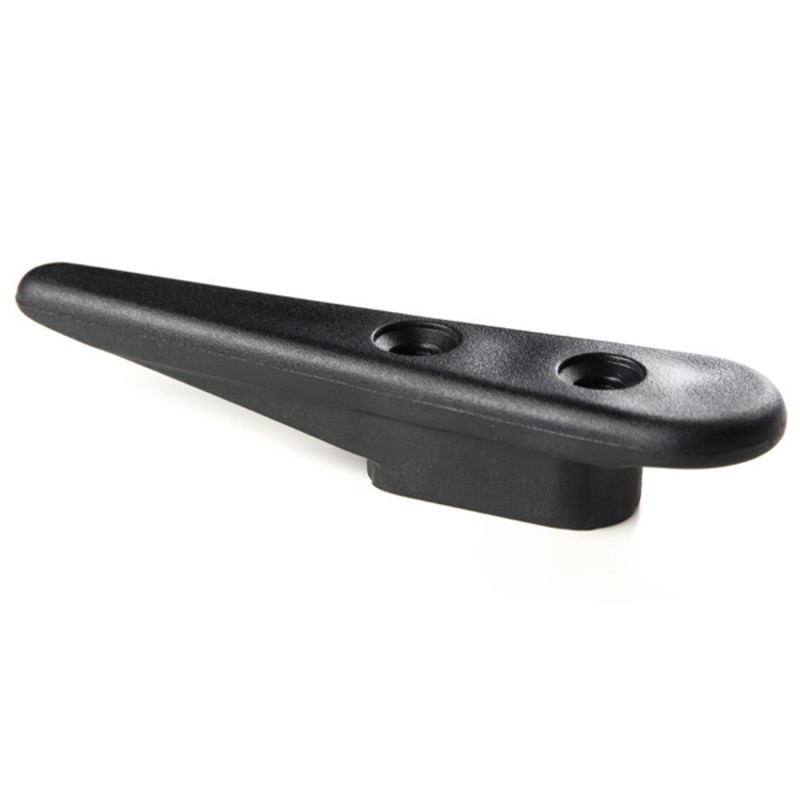 Knaga asymetryczna, tworzywo, czarna L120MM