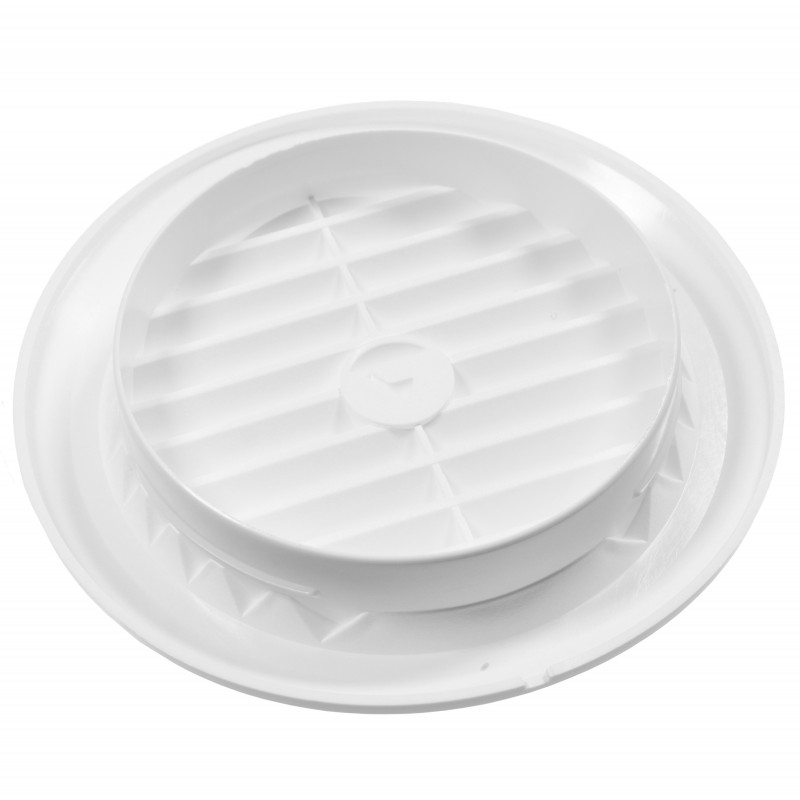 Kratka wentylacyjna D72MM biała, hd-pe, odporna na UV — zdjęcie 2