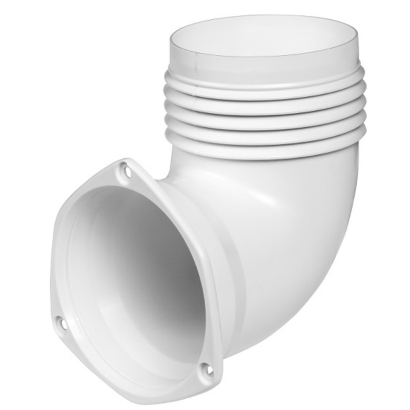 Adapter, flansza kątowa do kratki wentylacyjnej D72MM 90DEG