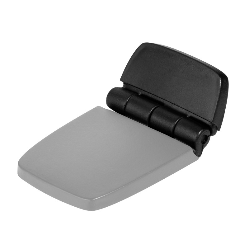 Osłona zawiasu czarna, poliamid PA6.6, odporna na UV, 40X16MM