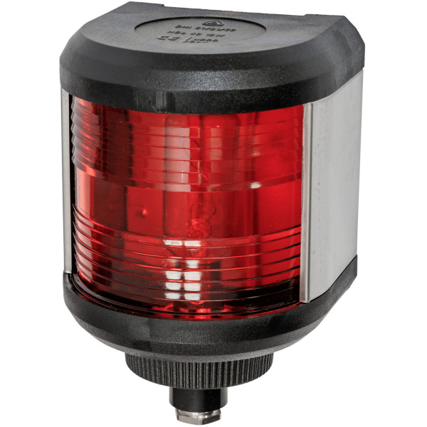 LAMPA NAWIGACYJNA S40 RUFOWA ŻÓŁTA - 12V OBUDOWA CZARNA