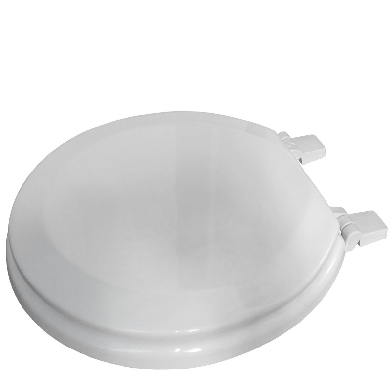 Deska toalety COMPACT/ space saver, drewno, biała — zdjęcie 2