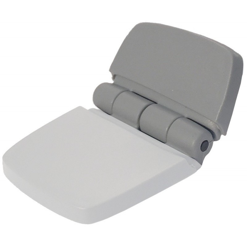 Osłona zawiasu szara, poliamid PA6.6, odporna na UV (40X16MM)