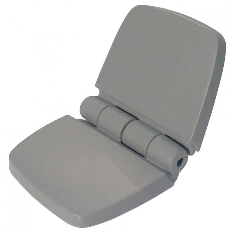 Zawias poliamidowy PA6.6, szary, odporny na UV, 40X49MM — zdjęcie 2