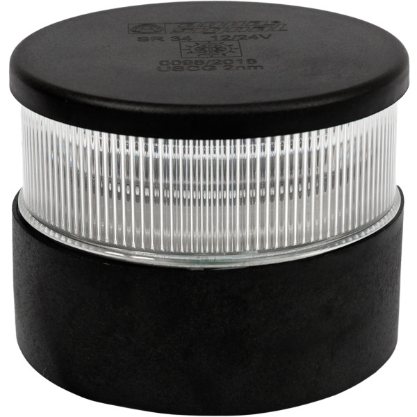 Lampa nawigacyjna S34 czerwona 360 LED - 12/24V obudowa czarna