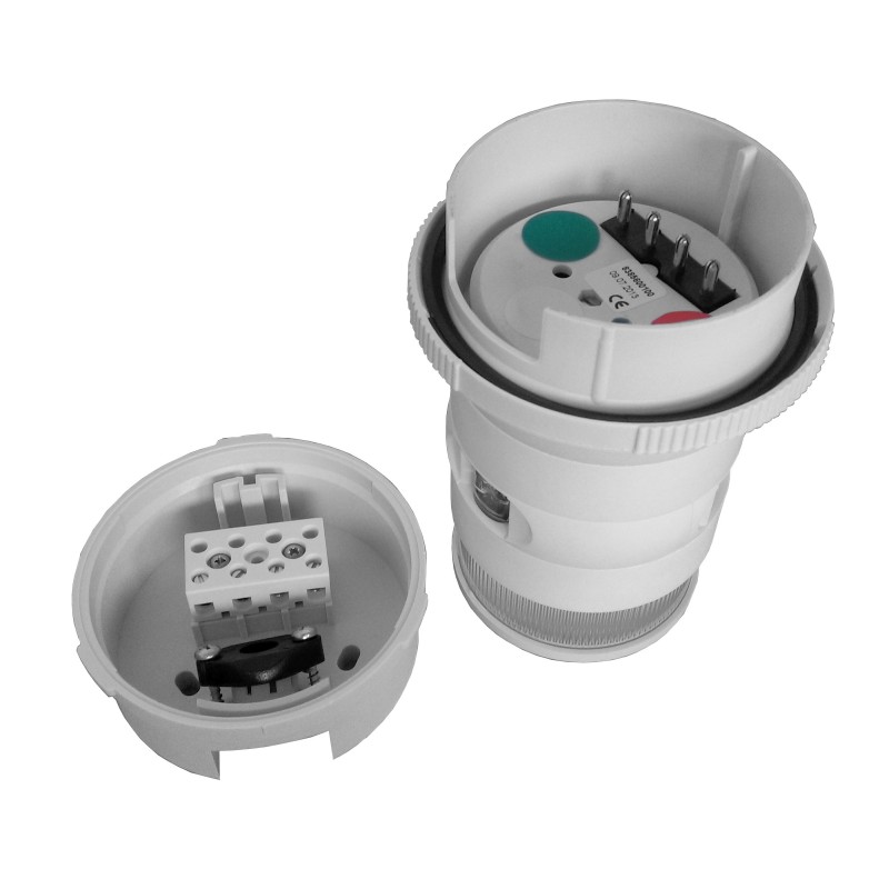 Lampa nawigacyjna zespolona S34 trójsektorowa / biała 360 kotwiczna LED - 12/24V obudowa biała — zdjęcie 3