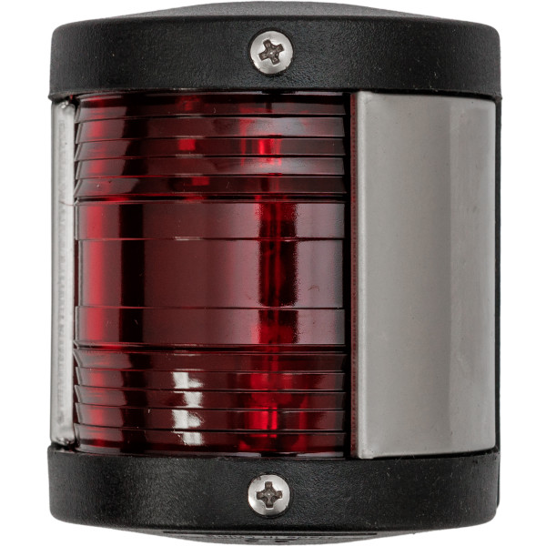 Lampa nawigacyjna S25 burtowa czerwona - 12V classic obudowa czarna — zdjęcie 2