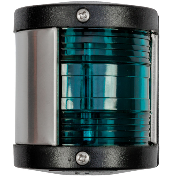 Lampa nawigacyjna S25 burtowa zielona - 12V classic obudowa czarna — zdjęcie 2