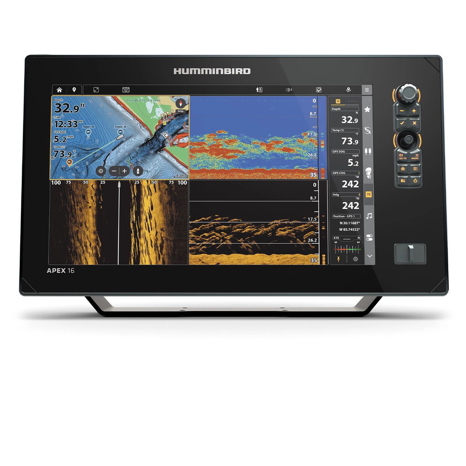 Echosonda Humminbird APEX 16 MSI+ CHARTPLOTTER — zdjęcie 2