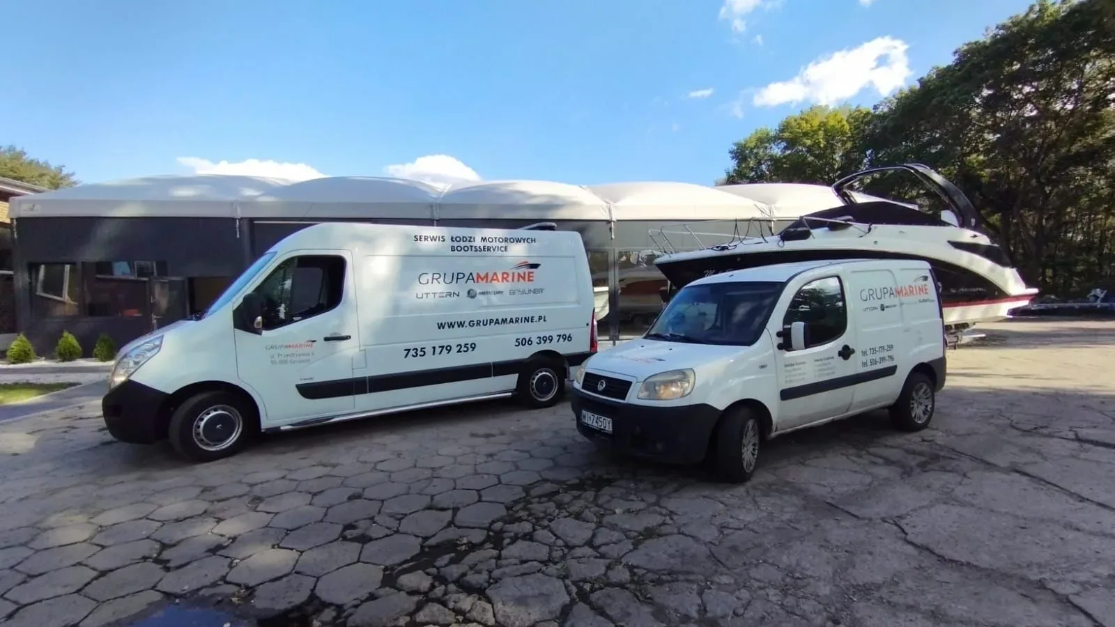 Samochody serwisu mobilnego Grupa Marine